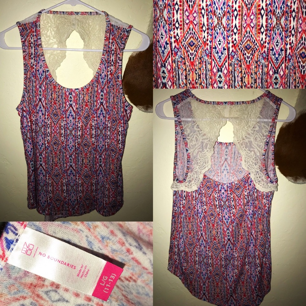 Lace Racerback Tank Top